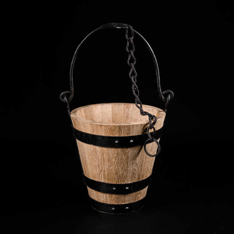 Seau de puits chêne 7 Litres - Le P'ti Remonteau