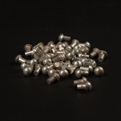 Rivets zinc tête ronde 6x10mm - 20 pièces