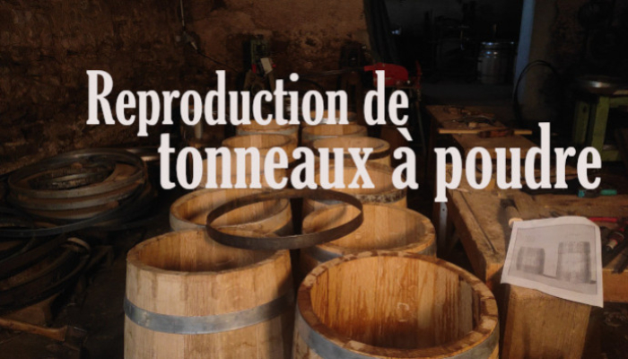 Reproduction de 26 tonneaux à poudre